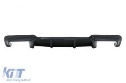 image-14-Въздушен дифузьор с двоен изход, подходящ за BMW 5 Series F10 F11 (2011-2017) M Design Piano Black