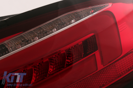 Задни светлини ЛЕД БАР , подходящи за AUDI A4 B8 (2012-2015) Червени ClearDynamic последователни Въртящи се светлини-image-6109943