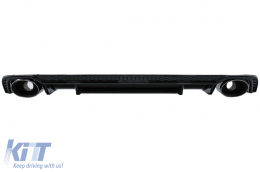 image-19-Rear Bumper Valance Diffuser Exhaust Muffler Tips suitable for Audi A4 B9 8W (2016-2018) Sedan Avant for S Line Bumper
