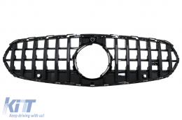 image-47-Front Grille suitable for Mercedes C-Class W206 Sedan S206 T-Modell (2021-Up) GT-R Panamericana Design Black