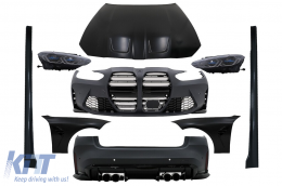 image-30-Wide Body Kit suitable for BMW 3 Series G20 Sedan (2018-2022) Conversion to G80 M3