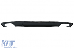 image-3-Rear Bumper Valance Diffuser suitable for Audi A4 B9 8W Sedan Avant (2016-2018) Black S4 Design For S-line