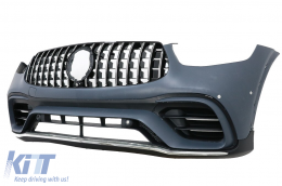 Комплект за тяло, подходящ за Mercedes GLC SUV Facelift X253 (2020-Up) GLC63 Дизайн Хром-image-6097005