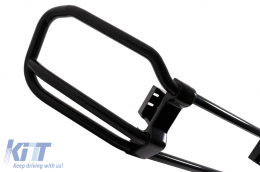 Предпазител Булбар / Ролбар от неръждаема стомана, подходящ за Mercedes G-Class Facelift W463 W464 G63 (2018-up) Piano Black-image-6097321