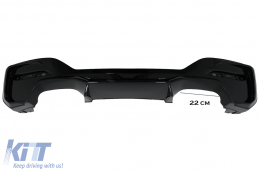 Дифузьор на спойлер на задната броня, подходящ за BMW 1 Series F20 F21 LCI (2015-06.2019) M2 Дизайн-image-6098829