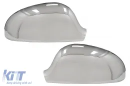 image-2-Mirror Covers suitable for VW Golf 5 V (2003-2007) Stainless Steel