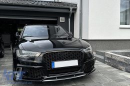 Предна Броня с Централна решетка подходяща за Audi A6 C7 4G (2011-2015) RS6 Дизайн-image-6101751