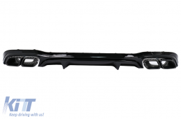 image-22-Rear Diffuser suitable for Mercedes E-Class W213 Facelift Sedan (2020-Up) E63 Design Piano Black