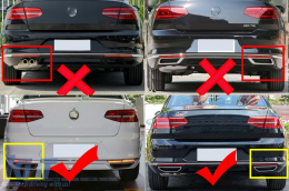 Накрайници за ауспух подходящи за VW Passat B8 3G (2015-2019)-image-6101444