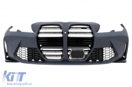 image-28-Front Bumper suitable for BMW 3 Series G20 Sedan G21 Touring (2018-2022) G80 M Design