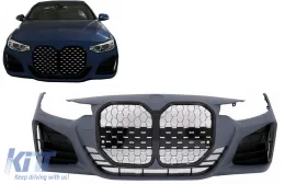 image-54-Front Bumper suitable for BMW 4 Series F32 F33 F36 (2013-2017) Coupe Convertible Gran Coupe M4 Design Grille