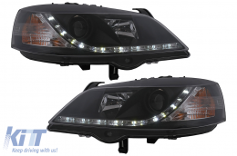 image-22-LED DRL Headlights suitable for Opel Astra G (09.1997-02.2004) Black