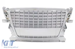 image-21-Front Grille suitable for Audi Q5 8R (2008-2011) Chrome