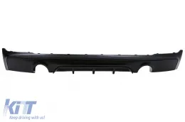 image-16-Rear Bumper Spoiler Valance Diffuser Double Outlet for Single Exhaust suitable for BMW 2 Series F22 F23 (2013-) Matte Black