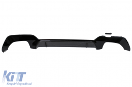 image-8-Rear Bumper Diffuser suitable for BMW 3 Series G20 G28 Sedan G21 Touring (2018-2022) Middle Insertion Carbon Look