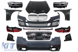 image-8-Body Kit suitable for BMW 7 Series F01 (2008-2015) Conversion to G12 Facelift Design