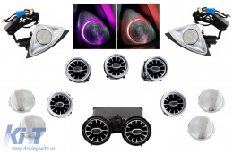 image-19-Kit AC Vent Grilles Door Middle Speaker Cover 4D Rotary Tweeters 64 colors suitable for Mercedes C-Class W205 Facelift (2018-2020)