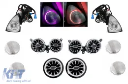 image-29-Kit Speaker Cover AC Vent Grilles Front Door LED 3D Rotary Tweeters 64 colors suitable for Mercedes E-Class W213 S213 (2016-2019)