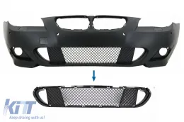 image-8-Front Bumper Middle Lower Grille suitable for BMW 5 Series E60 E61 (2003-2010) M-Tech