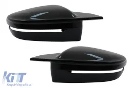 image-28-LHD Mirror Covers suitable for BMW 5 Series G30 G31 6 Series G32 GT (2016-2019) 7 Series G11 G12 (2014-2021) 8 Series G14 G15 G16 (2016-2019) Piano Black M Sport Design