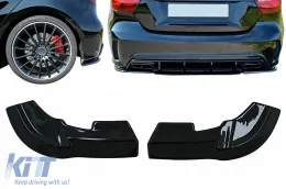 image-44-Rear Bumper Side Splitters Fins suitable for Mercedes A-Class W176 Sport Line A45 Hatchback (2012-2018) Piano Black