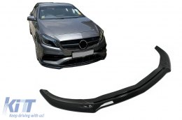 image-42-Front Bumper Lip Extension suitable for Mercedes A-Class W176 AMG Facelift (2015-2018) Piano Black