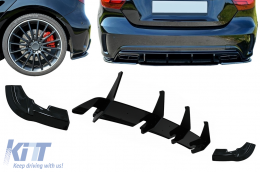 image-44-Rear Bumper Diffuser Extensions Splitters suitable for Mercedes A-Class W176 A45 Hatchback (2015-2018)