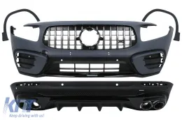 image-26-Body Kit suitable for Mercedes GLB X247 (2019-2023) GLB35 Design Twin Round Exhaust Muffler Tips
