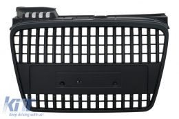 image-1-Badgeless Front Grille suitable for Audi A4 B7 (2004-2008) Black