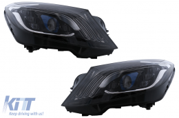 image-11-Full LED Headlights suitable for Mercedes S-Class W222 (2013-2017) Facelift Look Dynamic Sequential Turning Light