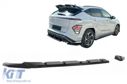 image-57-Rear Bumper Extension Splitter suitable for Hyundai KONA N-Line Mk2 (2023-) Black