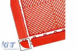 image-37-Corner for Garage Interlocking Floor Tiles Warehouse Modular Flooring Red