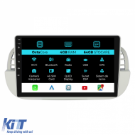 image-4-Navigation for Fiat 500, (2007 - 2015), 9Inch, 4Gb Ram, 64Gb Storage, Carplay
