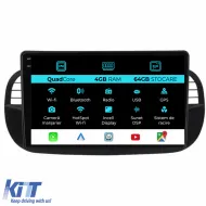 image-20-Navigation for Fiat 500, (2007-2015), 9 Inch, Quad Core, 4Gb Ram, 64Gb Storage, Carplay