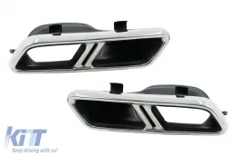 image-31-Exhaust Muffler Tips for Mercedes C-Class W205 S205 C205 A205 GLE C292 E-Class W213 S-Class W222 GLE W166 GLC W253 X253 C253 C217 (2014-up)