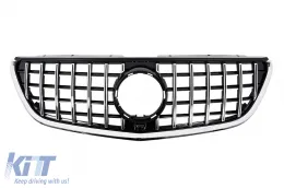 image-61-Central Grille suitable for Mercedes Vito W447 (2020-up) GTR Panamericana Design Black Chrome