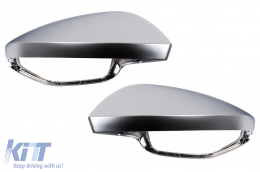 image-16-Mirror Covers Caps suitable for Audi A7 4K8 (2018-Up) LHD Silver
