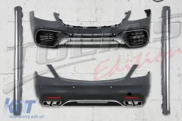 image-70-Body Kit suitable for Mercedes S-Class W222 Facelift (2013-08.2020) S63 Design
