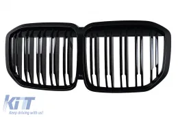 image-65-Central Kidney Grille suitable for BMW X7 G07 (2018-2022) Double Stripe Piano Black