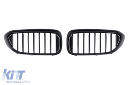 image-69-Central Kidney Grilles suitable for BMW 5 Series G30 G31 Sedan Touring (2017-2019) Piano Black