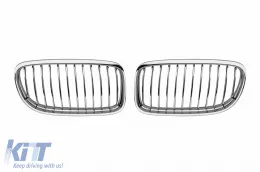 image-12-Chrome kidneys suitable for BMW 3 Series E90 sedan, E91 touring 2008-2012