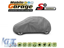 image-29-Kegel Mobile series cover size S3 gray suitable for hatchback, 335-355x126-136cm