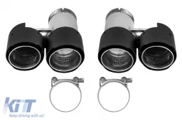 image-73-AutoPro universal dual exhaust tips set with carbon caps, left and right, model 2