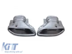 image-77-AMG Line chrome tip set suitable for Mercedes S-Class W222 2017-2020, left and right