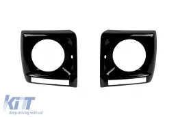 image-14-Black covers suitable for daytime running lights for Mercedes G-Class W463 1989-2012