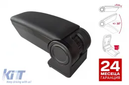 image-6-Rati Armrest model Armster 3 with black eco leather, USB and AUX suitable for Ford Focus 2015-2017