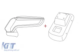 image-17-Rati Armrest model Armster S with black eco leather suitable for Citroen C3 after 2017