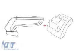 image-24-Rati Armrest model Armster S with black eco leather suitable for Ford Focus 2004-2012