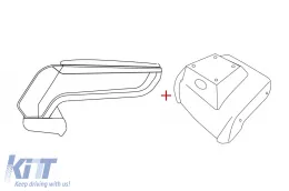 image-25-Rati Armrest model Armster S with black eco leather, USB and AUX suitable for Ford Focus 2011-2014