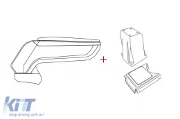 image-33-Rati Armrest model Armster S with black eco leather suitable for Opel Meriva 2010-2017 (without sliding rail in the center console)